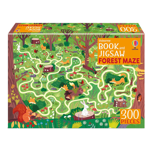 Usborne Forest Maze Book & Jigsaw Puzzle 300 Pieces (USB705064)