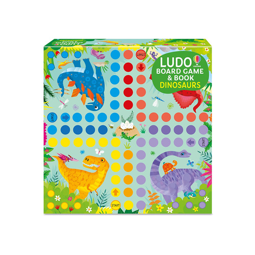 Usborne Ludo Dinosaurs Board Game & Book 2-4 Players (USB998109)