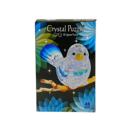 3D Bird Miniature Model Crystal Jigsaw Puzzle Clear 48 Pieces (VEN901754)