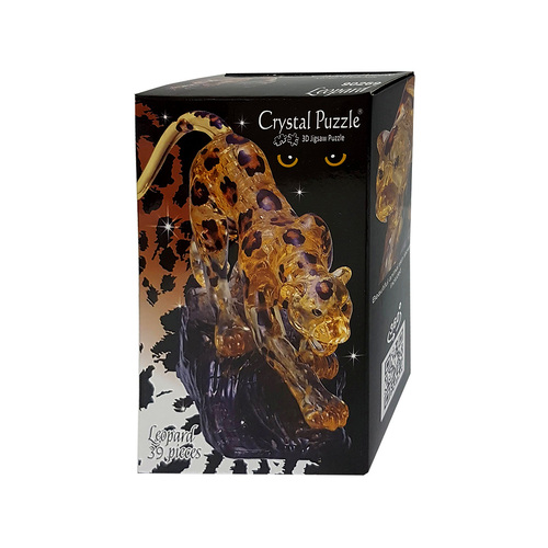 3D Leopard Miniature Model Crystal Jigsaw Puzzle 39 Pieces (VEN902690)