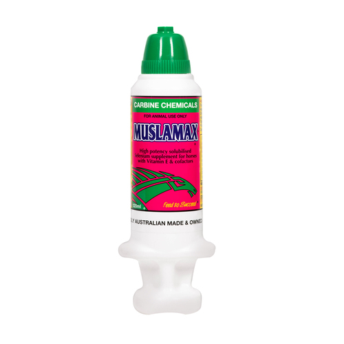 Carbine Muslamax Oral Selenium Solution Vitamin E Horses Pony 120ml 