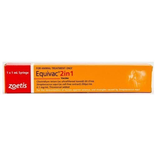 Equivac 2 In 1 Tetanus & Strangles Vaccine Single Dose Syringe 