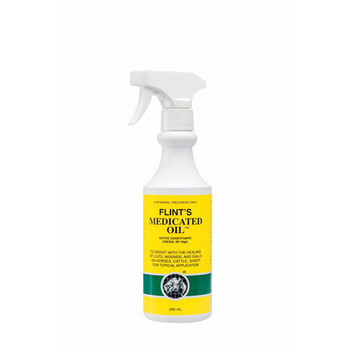 IAH Flints Medicated Oil Healing of Cuts & Wounds for Horses 200ml 