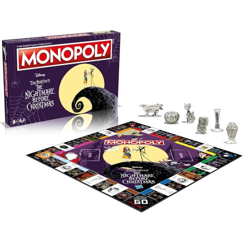 Monopoly Nightmare Before Christmas Board Game 2-6 Players Ages 8+ (WMA006419)