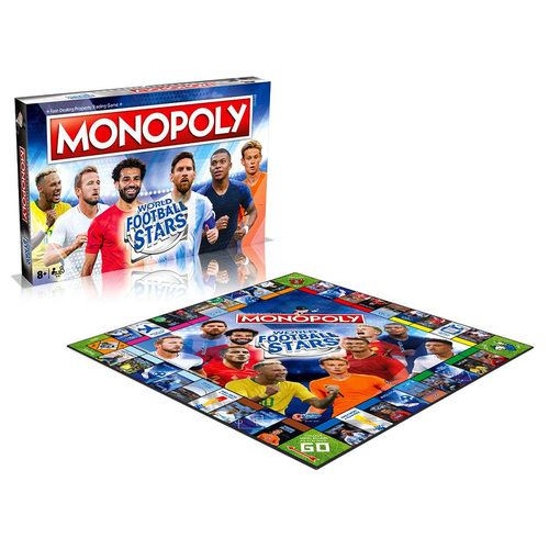 Monopoly World Football Stars Board Game 2-6 Players Ages 8+ (WMA045841)