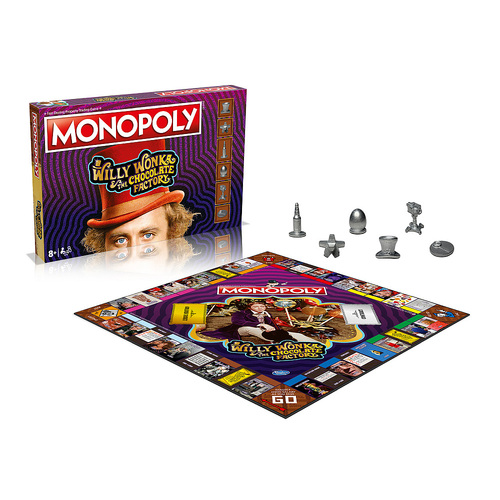 Monopoly Willy Wonka & the Chocolate Factory 2+ Players Ages 8+ (WMA052207)