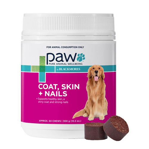 PAW Dogs Coat Skin & Nails Multivitamin Chews With Biotin 300g 