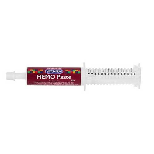 Vetsense Hemo Paste Mineral Supplement and Vitamins for Horse and Dog 60ml (OB**)