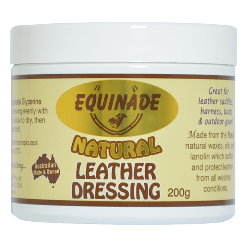 Equinade Natural Leather Dressing Beeswax Lanolin for Horses 200g 