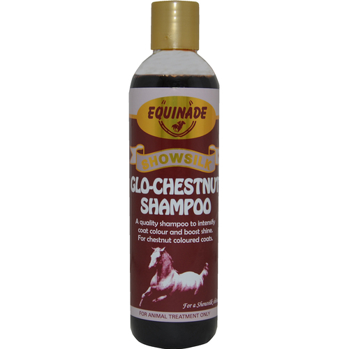 Equinade Showsilk Glo Chestnut Shampoo Animal Coat Colour Treatment 250ml