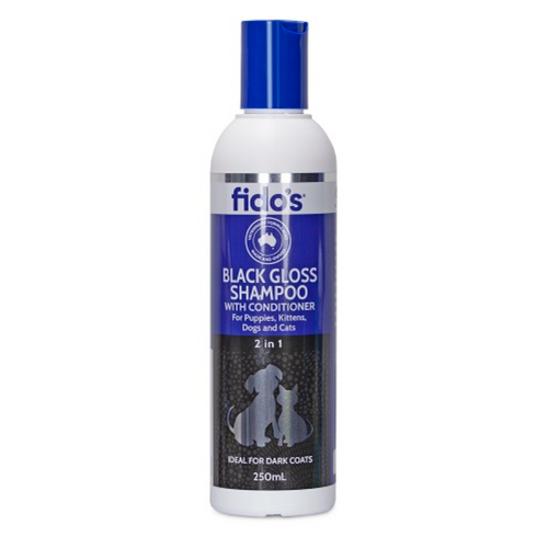 Fidos Black Gloss Dogs & Cats Shampoo with Conditioner 250ml