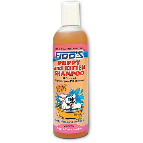 Fidos Puppy & Kitten Shampoo Soap Free Cleans & Conditions 250ml 