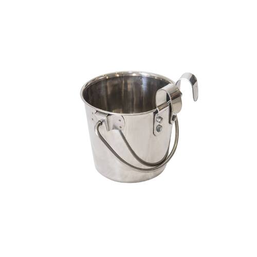 Superior Pet Flat Sided Bucket w/ Riveted Hooks 2.8L